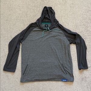 Jason Wu Lightweight Gray and Black Pullover Hoodie